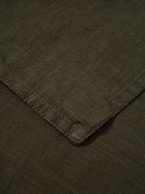 Servilletas de lino Pembroke, 2 uds., 100% lino, Verde, An 42 x L 42 cm