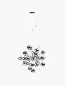 Grote hanglamp Explosion met glazen bollen, Zilverkleurig, Ø 65 cm