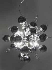 Grote hanglamp Explosion met glazen bollen, Zilverkleurig, Ø 65 cm