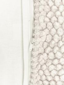 Kussenhoes Indi met gestructureerde oppervlak in crèmewit, 100% katoen, BCI-gecertificeerd, Gebroken wit, B 45 x L 45 cm