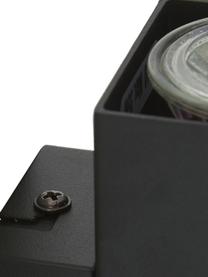 Applique a LED nero Peter, Paralume: metallo verniciato a polv, Nero, Larg. 5 x Alt. 16 cm