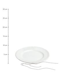 Assiette à dessert porcelaine grise Ouverture, 6 pièces, Porcelaine, Blanc, Ø 19 cm