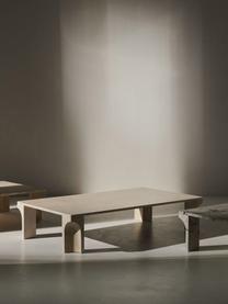 Travertinový konferenční stolek Doric, Š 140 cm, Travertin, Odstíny béžové, Š 140 cm, V 80 cm