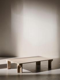 Mesa de centro de travertino Doric, 140 cm, Travertino, Travertino tonos beige, An 140 x F 80 cm
