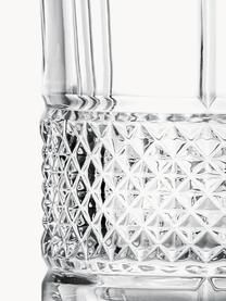 Kristall-Gläser Brillante mit Relief, 6 Stück, Kristallglas

Bring den Glanz von Kristallglas auf Deinen Esstisch! Das Glas ist außergewöhnlich transparent und schwer, dadurch fühlt es sich wertig an und sieht gleichzeitig auch noch gut aus. Zudem machen die filigranen Schliffe jedes Stück zu einem besonderen It-Piece, das sowohl praktisch als auch schön ist., Transparent, Ø 8 x H 9 cm, 340 ml