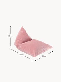 Puf saco infantil de pana Sugar, Funda: pana (100% poliéster) pro, Pana rosa palo, An 70 x L 110