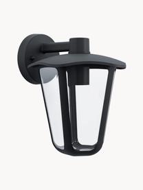 Außenwandleuchte Monreale, Lampenschirm: Kunststoff, Schwarz, B 23 x H 28 cm