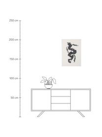 Gerahmter Digitaldruck Fredrik, Rahmen: Kiefernholz, beschichtet, Bild: Papier, Schwarz, Weiß, 52 x 72 cm