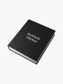 Skladovací krabička Random Things, 80 % šedý karton, 18 % polyester, 2 % bavlna, Černá, Š 32 cm, V 27 cm