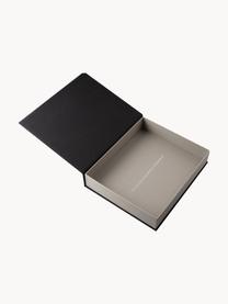 Skladovací krabička Random Things, 80 % šedý karton, 18 % polyester, 2 % bavlna, Černá, Š 32 cm, V 27 cm