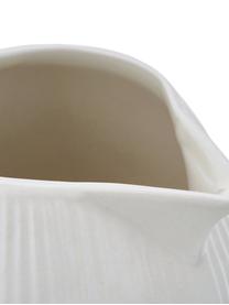 Brocca da latte fatta a mano con leggera scanalatura Sandvig, 250 ml, Porcellana colorata, Bianco latteo, Ø 8 x Alt. 9 cm