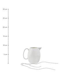 Ręcznie wykonany dzbanek do mleka Sandvig, 250 ml, Porcelana farbowana, Złamana biel, Ø 8 x W 9 cm