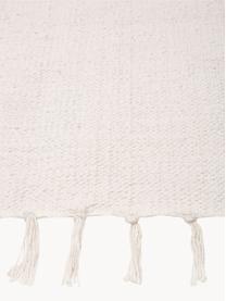 Tapis fin en coton tissé main Agneta, 100 % coton, Blanc crème, larg. 200 x long. 300 cm (taille L)