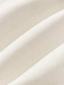 Funda de cojín con relives Hamad, Parte superior: 60% algodón, 40% lana con, Parte trasera: 100% algodón, Blanco crema, An 45 x L 45 cm