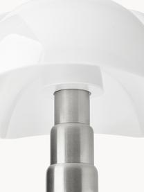 Lampada da tavolo grande a LED con luce regolabile Pipistrello, regolabile in altezza, Struttura: metallo, alluminio rivest, Marrone scuro opaco, Ø 40 x Alt. 50 - 62 cm
