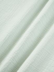 Musselin-Kopfkissenbezug Odile, Webart: Musselin Fadendichte 200 , Salbeigrün, B 40 x L 80 cm