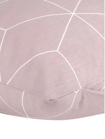 Funda de almohada de algodón Lynn, Rosa palo estampado, An 45 x L 110 cm