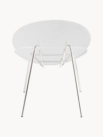Krzesło z tworzywa sztucznego Conway, Stelaż: stal szlachetna chromowan, Transparentny, odcienie srebrnego, S 72 x G 59 cm