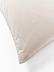 Poszewka na poduszkę z bawełny Darlyn, Jasny beżowy, S 40 x D 80 cm