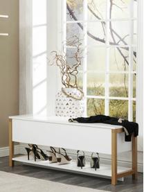 Banc dressing scandi avec rangement Northgate, Blanc, larg. 120 x haut. 48 cm