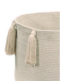 Aufbewahrungskorb Tassels, 97% Baumwolle, 3% recycelte Baumwolle, Beige, Ø 45 x H 30 cm