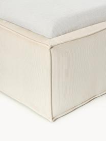 Cord-Polsterbett Dream mit Stauraum, Bezug: Cord (92 % Polyester, 8 %, Korpus: Fichtenholz, Spanplatte, , Füße: Birkenholz Dieses Produkt, Cord Off White, B 140 x L 200 cm