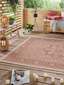 In- & outdoor vloerkleed Anjara in vintage look, 100% polypropyleen, Terracottarood, beige, B 200 x L 290 cm (maat L)