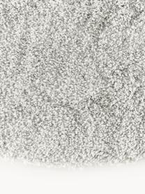 Flauschiger runder Hochflor-Teppich Leighton, Flor: Mikrofaser (100% Polyeste, Hellgrau, Ø 150 cm (Grösse M)
