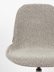 Chaise de bureau tissu bouclé gris Albert, Tissu bouclé taupe, larg. 45 x prof. 52 cm