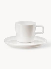 Fine Bone China Espressotassen Oco mit Unterteller, 6 Stück, Fine Bone China (Porzellan)
Fine Bone China ist ein Weichporzellan, das sich besonders durch seinen strahlenden, durchscheinenden Glanz auszeichnet., Off White, Ø 6 cm, 60 ml