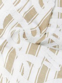 Vyšívaný povlak na polštář Let it snow, 100 % bavlna, Béžová, bílá, Š 45 cm, D 45 cm