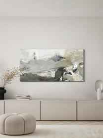 Maľovaná tlač na plátne Case of Clay, Sivobéžová, lomená biela, sivá, Š 140 x V 70 cm