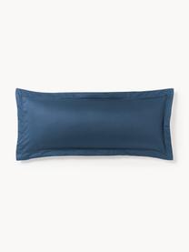 Funda de almohada de satén Premium, Azul oscuro, An 45 x L 110 cm