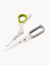 Kuchynské nožnice PowerGrip, Zelená, svetlosivá, lomená biela, Š 9 x D 22 cm