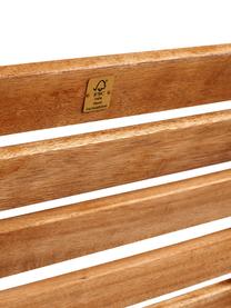Sillas plegables de exterior Parklife, 2 uds., Asiento: madera de acacia aceitada, Estructura: metal galvanizado con pin, Negro, madera de acacia, An 47x F 54 cm