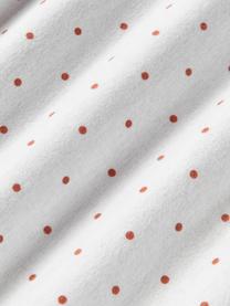 Flanell-Wendebettdeckenbezug Betty, gepunktet, Webart: Flanell, Terrakotta, Weiß, B 200 x L 200 cm
