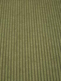 Mittelmodul Lennon aus Cord, Bezug: Cord (92 % Polyester, 8 %, Gestell: Massives Kiefernholz, Spe, Cord Olivgrün, B 89 x T 119 cm