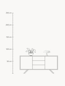 Malá stolní lampa Nessino, Polykarbonát, Bílá, Ø 32 cm, V 22 cm