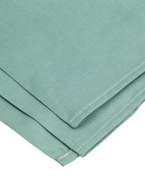 Set lenzuola verde in cotone ranforce Lenare, Fronte e retro: verde reseda, 180 x 290 cm + 1 federa 50 x 80 cm