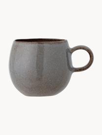 Tasses artisanales Sandrine, 6 pièces, Grès cérame, Tons gris, Ø 11 x haut. 10 cm, 500 ml