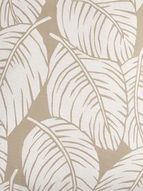 Kissenhülle Raul mit Blättermotiven, 100% Baumwolle, Sandfarben, gebrochenes Weiß, 40 x 40 cm
