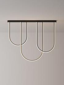 Lampa wisząca LED Ivar, Aluminium powlekane, Czarny, matowy, S 110 x W 90 cm