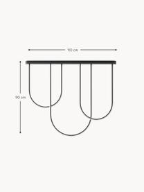 Lampa wisząca LED Ivar, Aluminium powlekane, Czarny, matowy, S 110 x W 90 cm