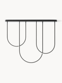 Lampada grande a sospensione a LED Ivar, Metallo rivestito, Nero opaco, Larg. 110 x Alt. 90 cm