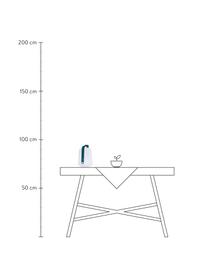 Mobiele dimbare LED tafellamp Balad, Lampenkap: polyethyleen, Wit, acapulcoblauw, Ø 19 x H 25 cm