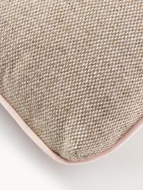 Cuscino decorativo Felix, Rivestimento: 100% poliestere, Beige, Larg. 40 x Lung. 80 cm