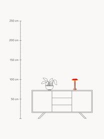 Lámpara de mesa pequeña LED regulable PL2, Pantalla: silicona, Estructura: metal recubierto, Cable: plástico, melocotón, coral, amarillo, blanco, Ø 18 x Al 30 cm