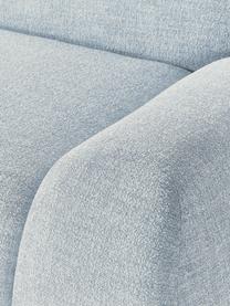 Modulares Ecksofa Wolke (4-Sitzer) aus Bouclé, Bezug: Bouclé (96 % Polyester, 4, Bouclé Hellblau, B 349 x T 262 cm