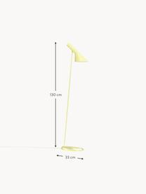 Kleine leeslamp AJ, Lamp: gecoat staal, Lichtgeel, H 130 cm