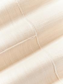 Housse de coussin 30x50 avec broderie décorative Terre, 70 % coton, 30 % lin, Beige clair, larg. 45 x long. 45 cm